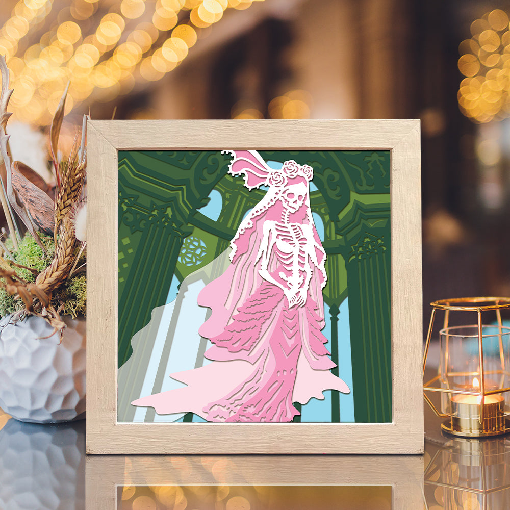 Halloween Ghost Woman – 3D Shadow Box SVG File for Cricut & Silhouette