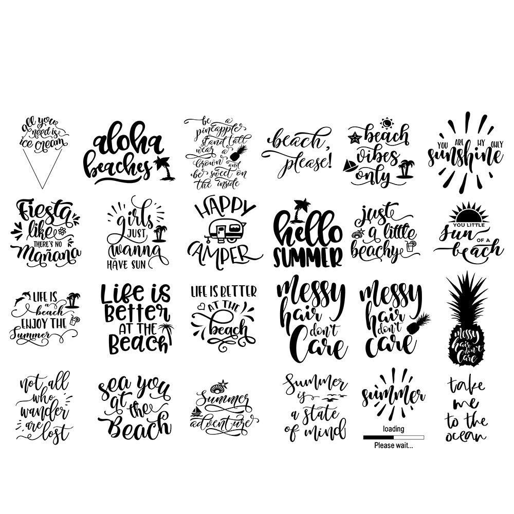 Summer Bundle 1 - Cricut File - VEKTOR KRAFT