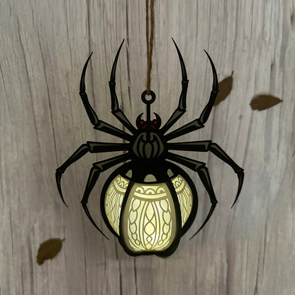 Spider 1 - 3D Halloween Paper Lantern File - Cricut File  - VEKTOR KRAFT