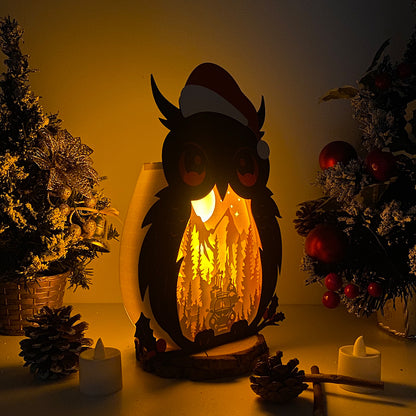 Christmas Gnome 2 – 3D Christmas Owl Box File - Cricut File - VEKTOR KRAFT