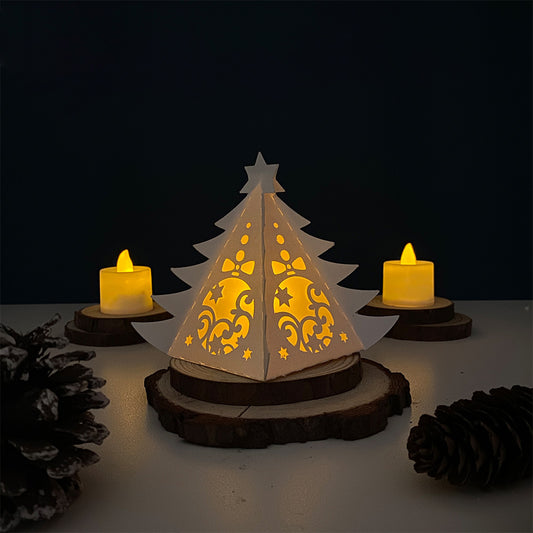 Xmas 9 - 3D Pine Lantern File - Cricut File - VEKTOR KRAFT