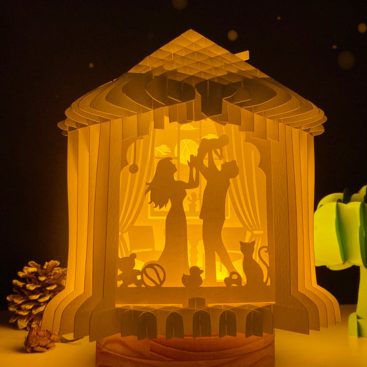 Family – 3D Pop-Up Card SVG File for Cricut & Silhouette