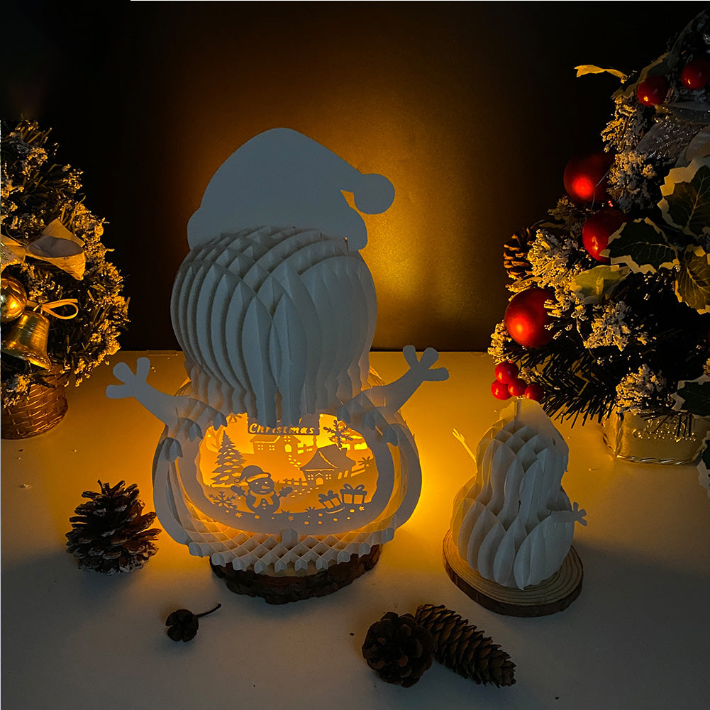 Christmas Snowman – 3D Pop-Up Card SVG File for Cricut & Silhouette