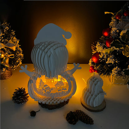 Christmas Snowman – 3D Pop-Up Card SVG File for Cricut & Silhouette