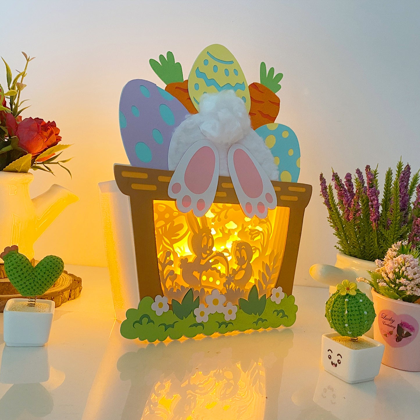 Easter Bunny – 3D Easter Basket Box File - Cricut File - VEKTOR KRAFT