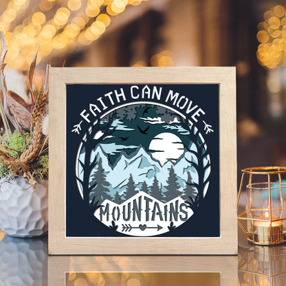 Mountain – 3D Landscape Paper Cut Shadow Box File - Cricut File - (8x8 inches) - VEKTOR KRAFT