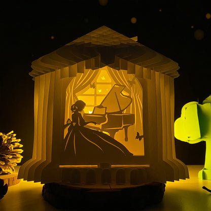 Piano – 3D Pop-Up Card SVG File for Cricut & Silhouette