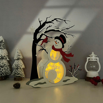 Snowman – 3D Box SVG File for Cricut & Silhouette