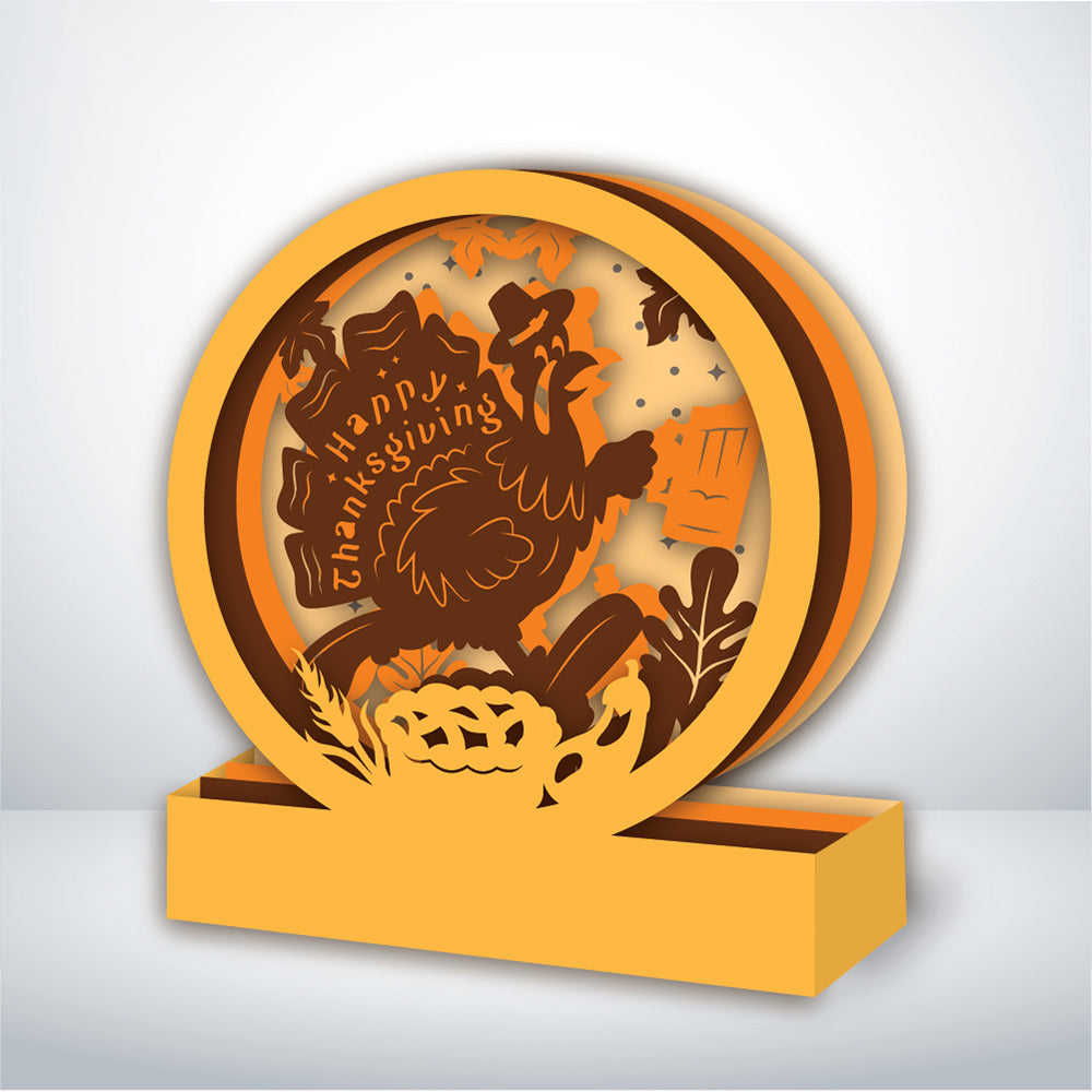 Thanksgiving – 3D Pop-Up Card SVG File for Cricut & Silhouette
