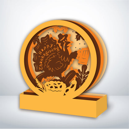 Thanksgiving – 3D Pop-Up Card SVG File for Cricut & Silhouette