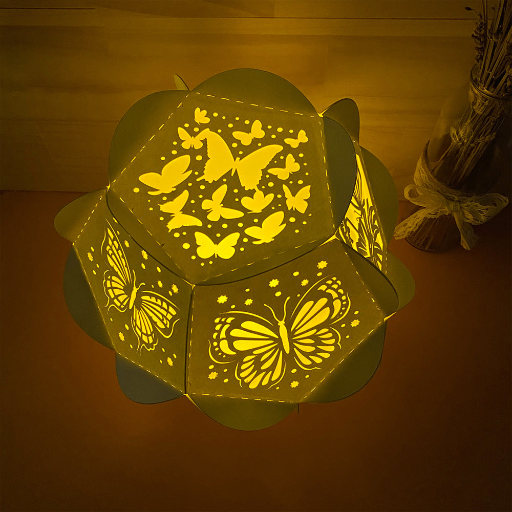 Butterfly – 3D Lantern SVG File for Cricut & Silhouette