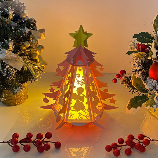 Angel - 3D Pine 2 Lantern File - Cricut File - VEKTOR KRAFT