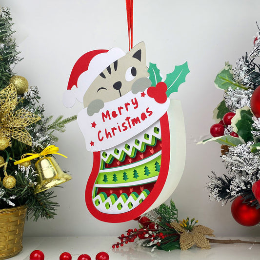 Sock – 3D Box SVG File for Cricut & Silhouette