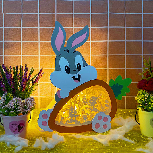 Bunny Easter  – 3D Carrot Box 3 File - Cricut File - VEKTOR KRAFT