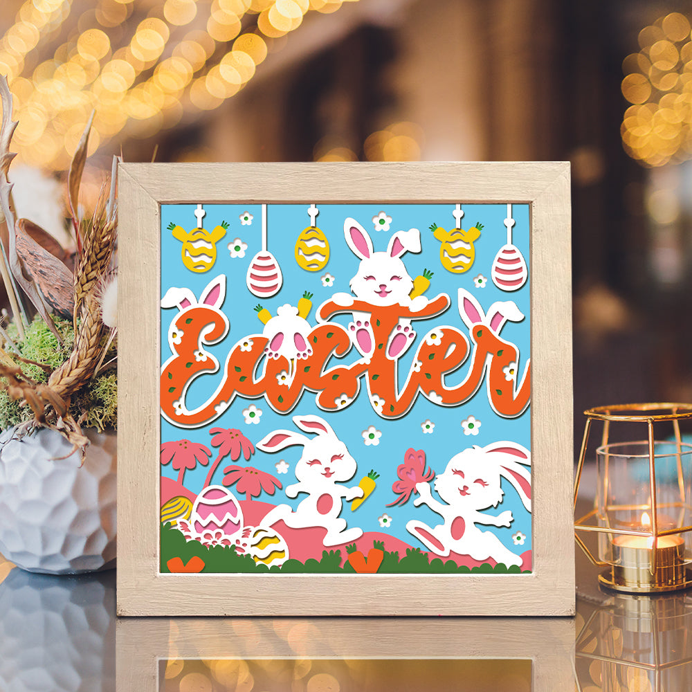 Easter 16 – 3D Shadow Box SVG File for Cricut & Silhouette
