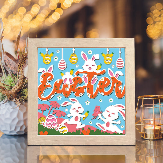 Easter 16 – 3D Shadow Box SVG File for Cricut & Silhouette