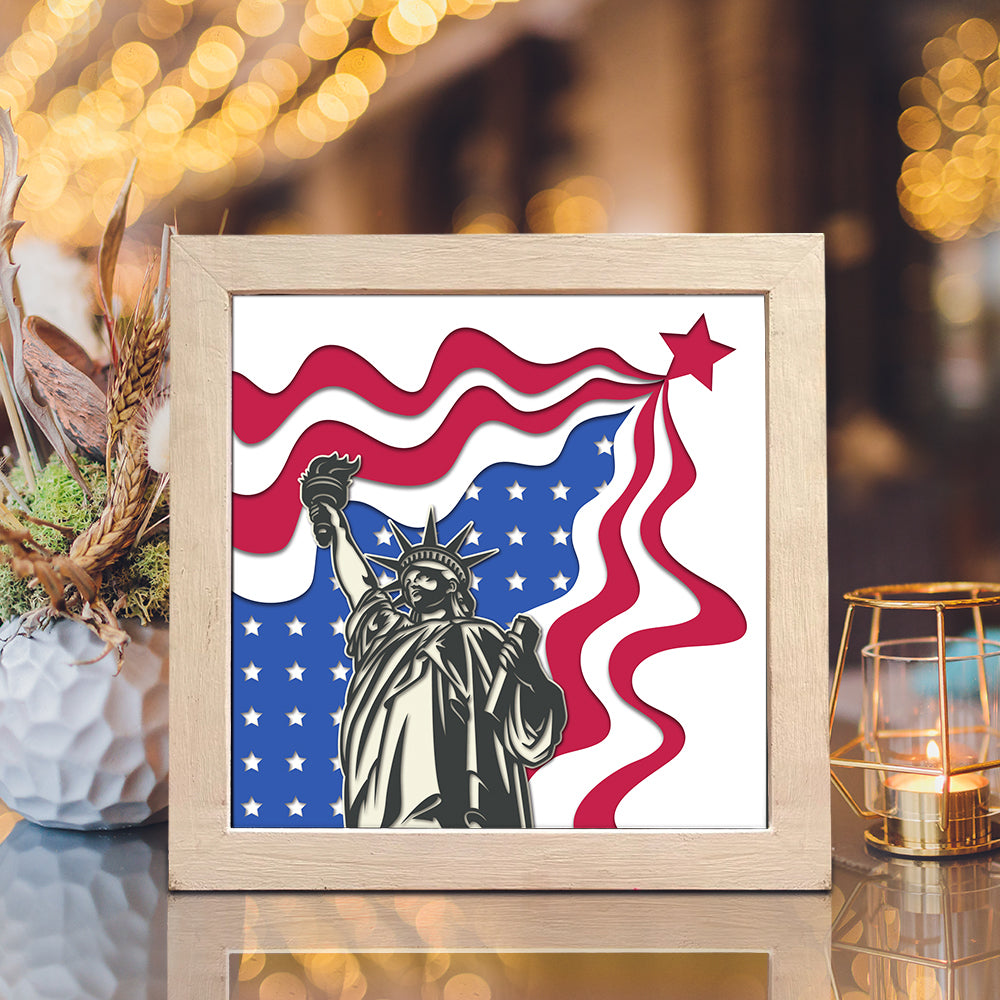 Statue of Liberty 2 – 3D Shadow Box SVG File for Cricut & Silhouette
