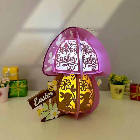 Mushroom Easter - 3D Easter Lantern File  - Cricut File  - VEKTOR KRAFT
