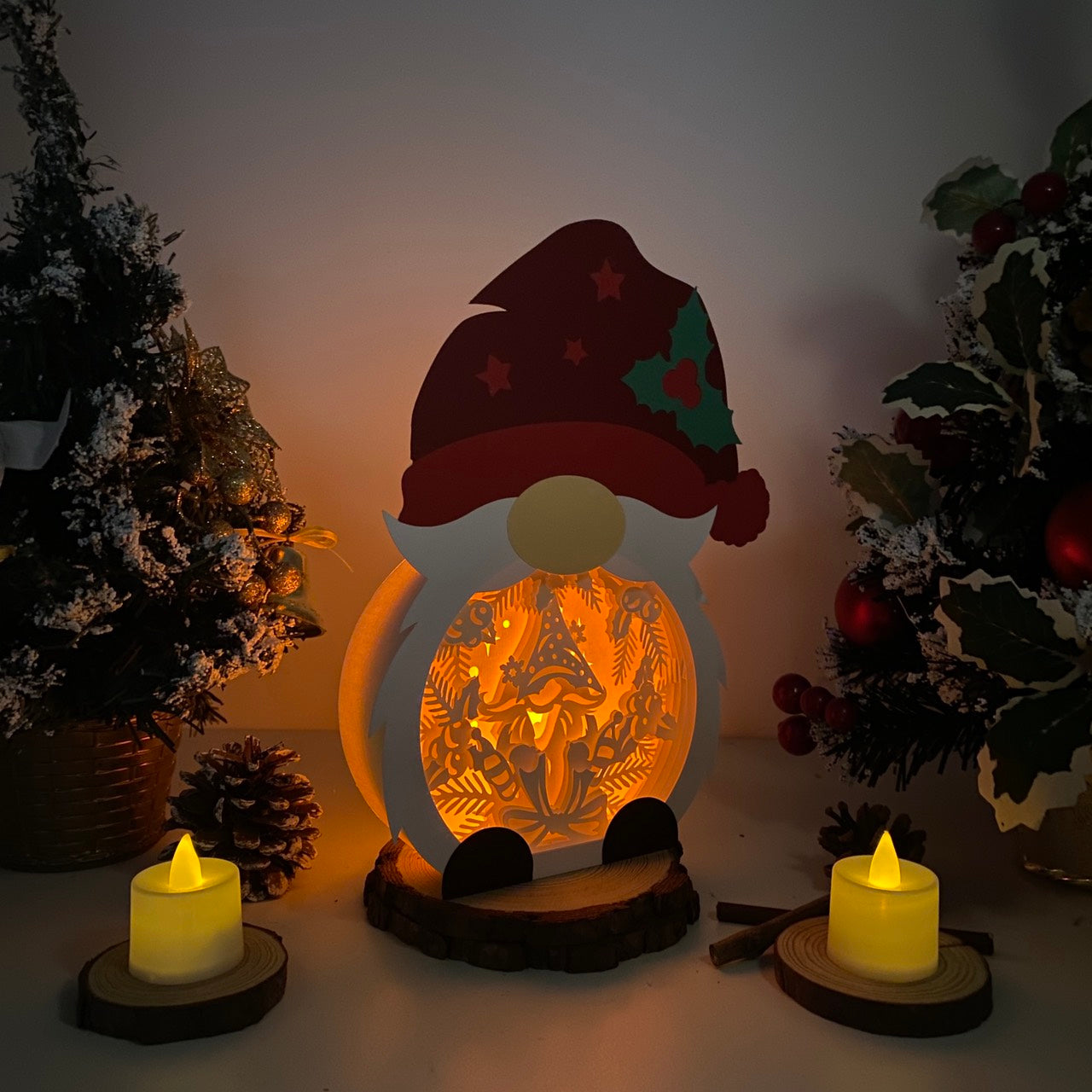 Christmas Gnome – 3D Box SVG File for Cricut & Silhouette