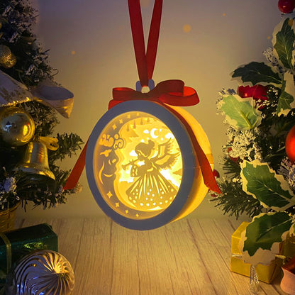 Christmas Angel – 3D Lantern SVG File for Cricut & Silhouette