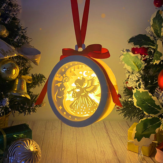 Christmas Angel - 3D Ornament Lantern File  - Cricut File  - VEKTOR KRAFT