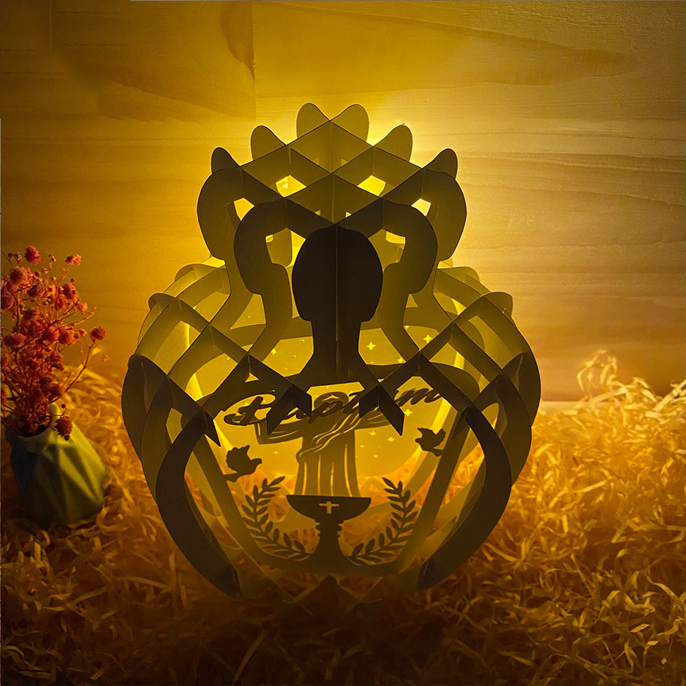Baptism – 3D Pop-Up Card SVG File for Cricut & Silhouette