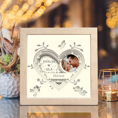 Customizable Wedding 2 – 3D Shadow Box SVG File for Cricut & Silhouette