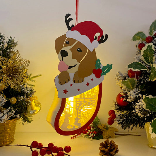 Christmas Dog – 3D Box SVG File for Cricut & Silhouette