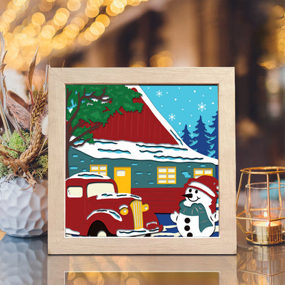 Christmas Snowman 7 – 3D Shadow Box SVG File for Cricut & Silhouette