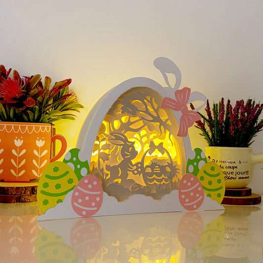 Bunny Easter 3 – 3D Eggs Box File - Cricut File - VEKTOR KRAFT