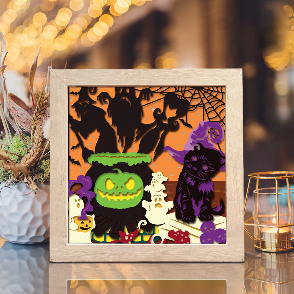 Halloween 42 – 3D Shadow Box SVG File for Cricut & Silhouette