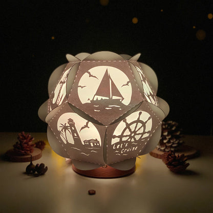 Nautical Icon – 3D Lantern SVG File for Cricut & Silhouette