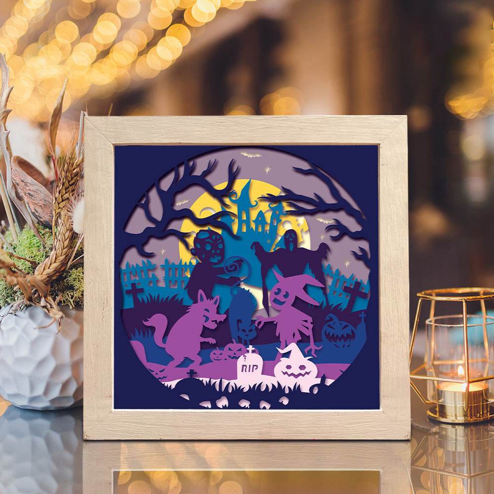 Halloween 38 – 3D Shadow Box SVG File for Cricut & Silhouette