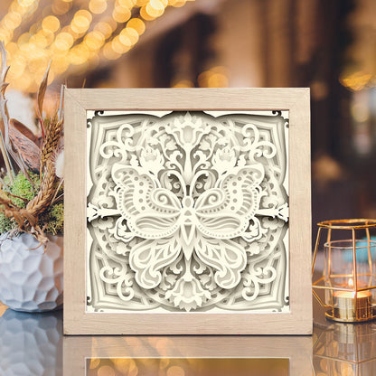 Victorian Bouquet Mandala – 3D Shadow Box SVG File for Cricut & Silhouette