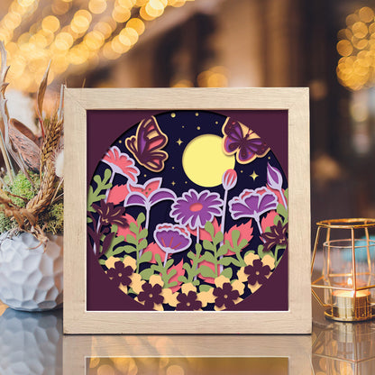Butterfly Garden – 3D Shadow Box SVG File for Cricut & Silhouette