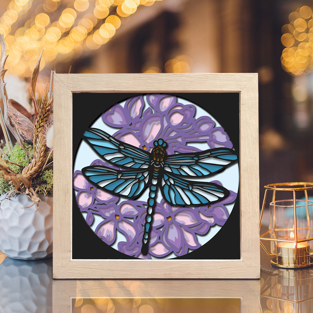 Dragonfly 5 – 3D Shadow Box SVG File for Cricut & Silhouette