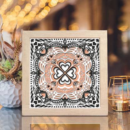 Heart Mandala 3 – 3D Shadow Box SVG File for Cricut & Silhouette