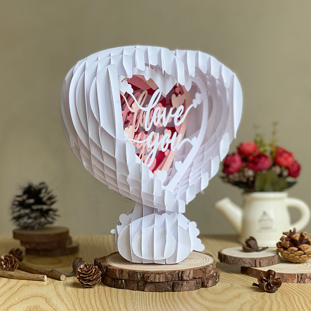 Love 1 – 3D Pop-Up Card SVG File for Cricut & Silhouette