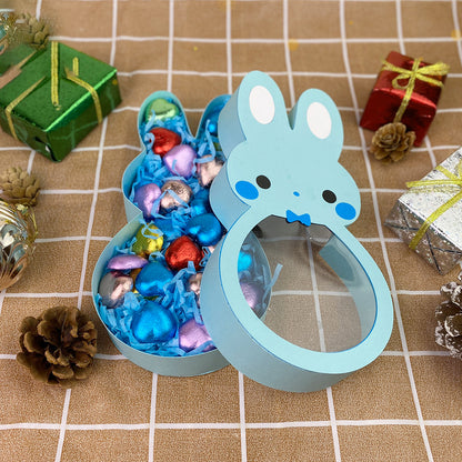 Easter Bunny Blue – Easter Bunny Candy Box File – 3D Box SVG File for Cricut & Silhouette