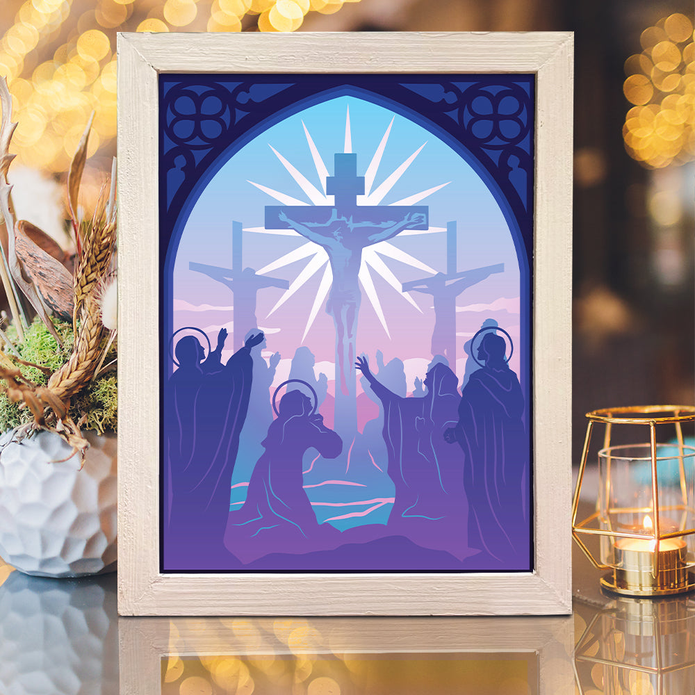 Jesus 7 – 3D Lightbox SVG File for Cricut & Silhouette