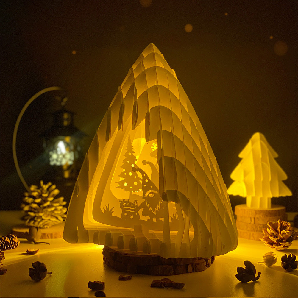 Christmas Gnome – 3D Pop-Up Card SVG File for Cricut & Silhouette