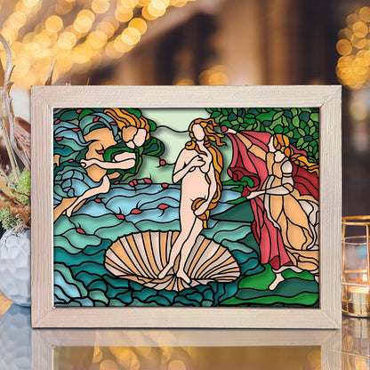 The Birth Of  Venus – 3D Shadow Box SVG File for Cricut & Silhouette