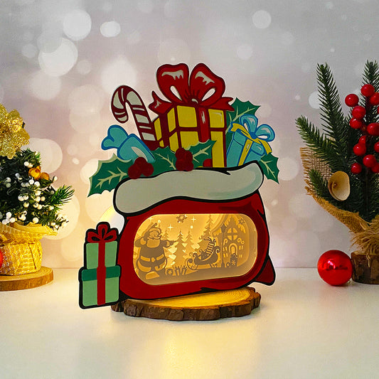 Santa – 3D Box SVG File for Cricut & Silhouette