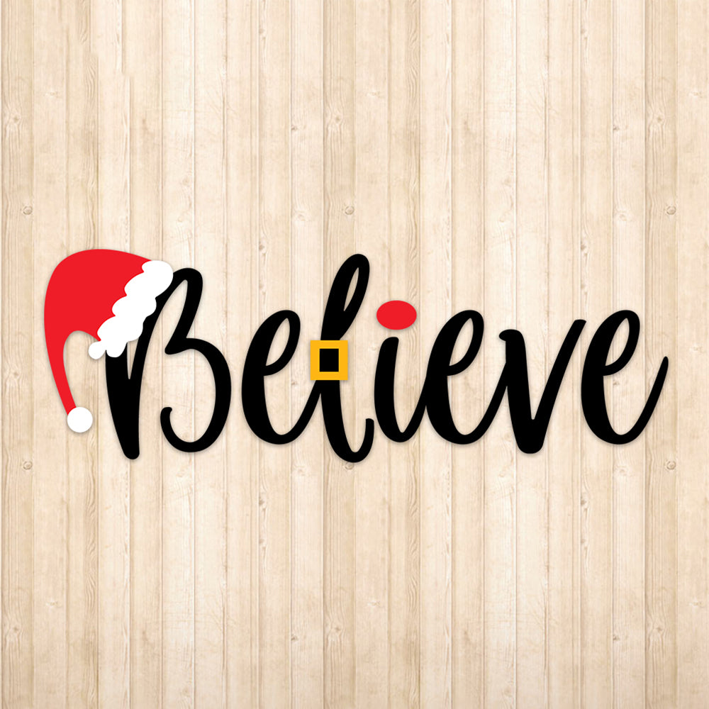 Believe in Santa – 3D Lightbox SVG File for Cricut & Silhouette