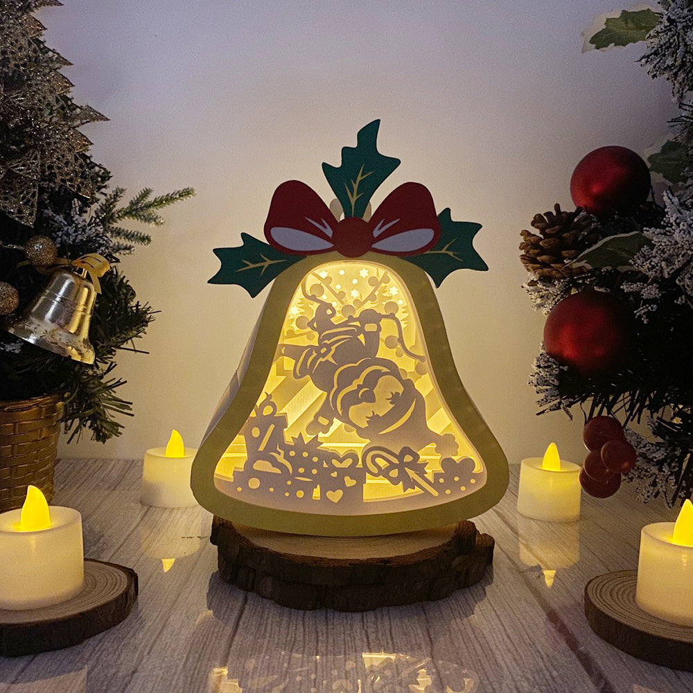 Christmas Santa – 3D Lantern SVG File for Cricut & Silhouette