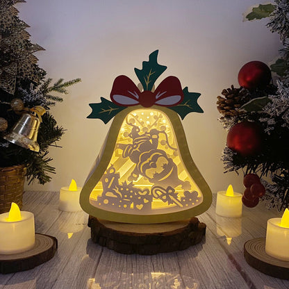 Christmas Santa – 3D Lantern SVG File for Cricut & Silhouette