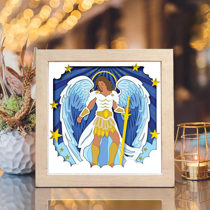 Angel 7 – 3D Shadow Box SVG File for Cricut & Silhouette