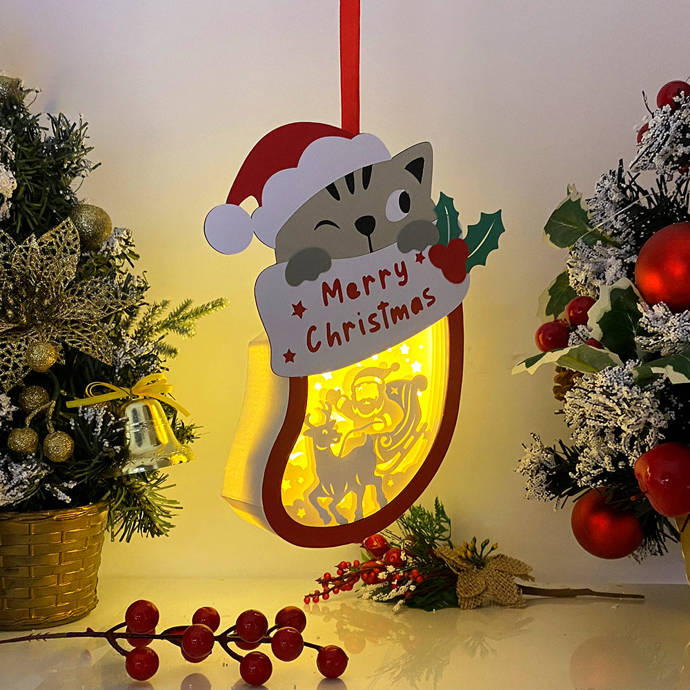 Christmas Santa 2 – 3D Box SVG File for Cricut & Silhouette