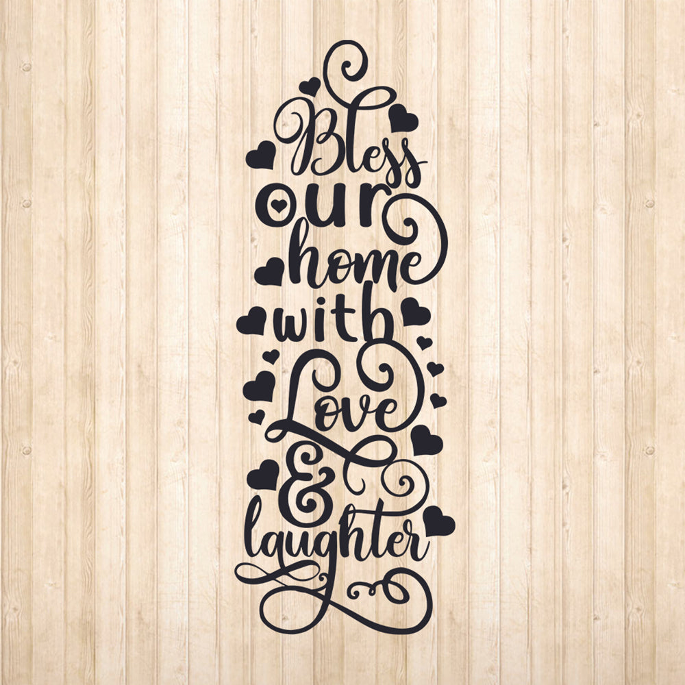 Bless Our Home With Love – 3D Lightbox SVG File for Cricut & Silhouette