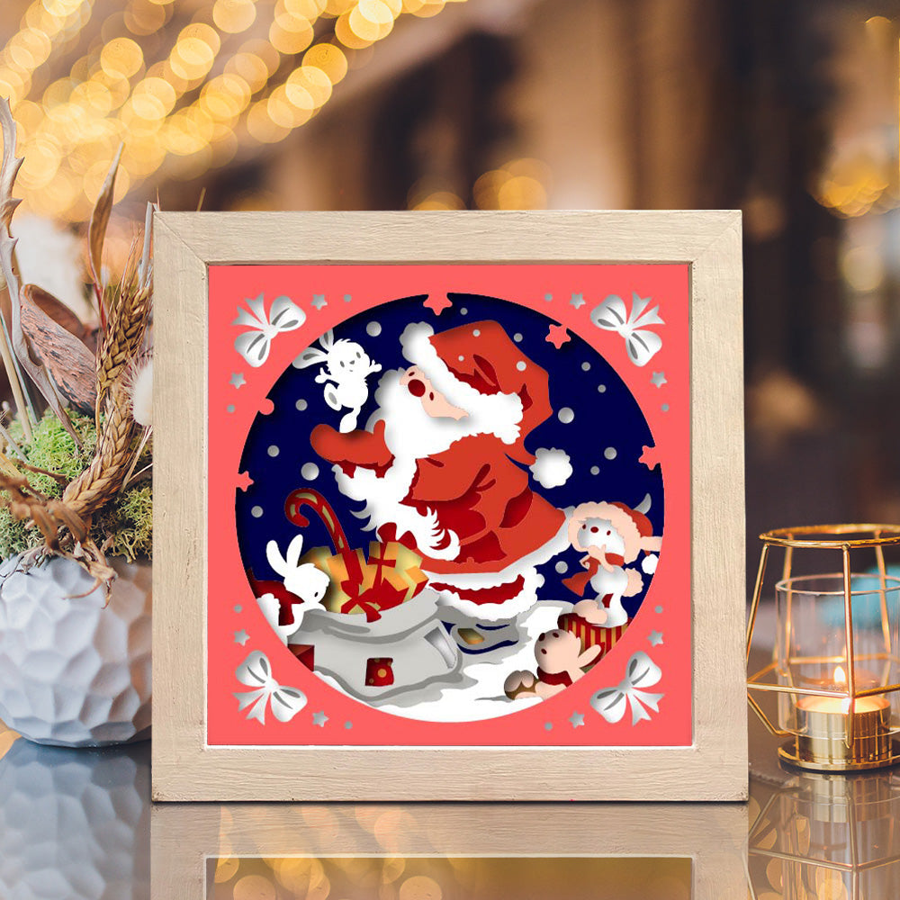 Santa Claus 12 – 3D Shadow Box SVG File for Cricut & Silhouette